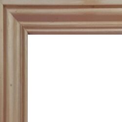 Pine frame with 2″ moulded trim. Finished in gold paint, a final wax is applied to give a light satin shine. It is a perfect choice for medium to larger artworks.