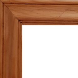 Frame with 2″ moulded trim. Finished with wax to emphasise and protect the natural wood grain. It is a perfect choice for medium to larger artwork.