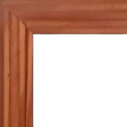 Frame with 1″ moulded, plain trim. Finished with wax to emphasise and protect the natural wood grain. It is a perfect choice for medium to small artworks.